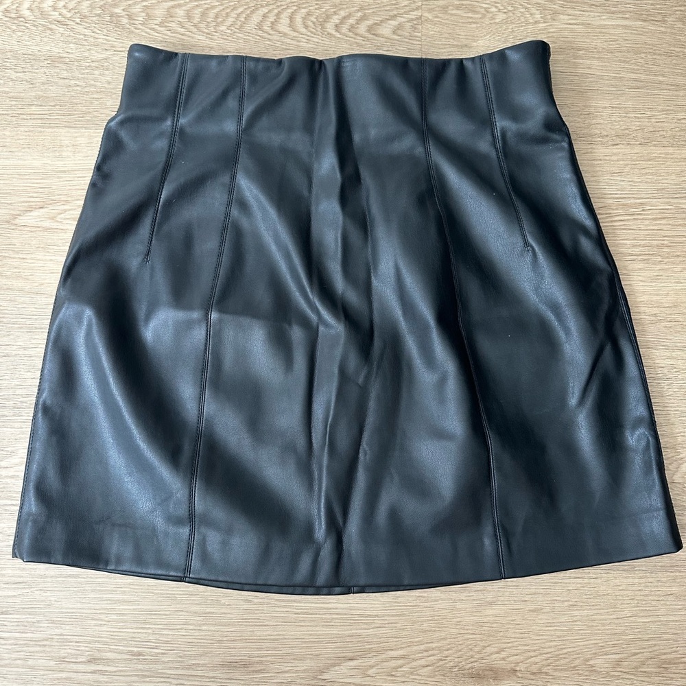 Zara Faux Leather Skirt